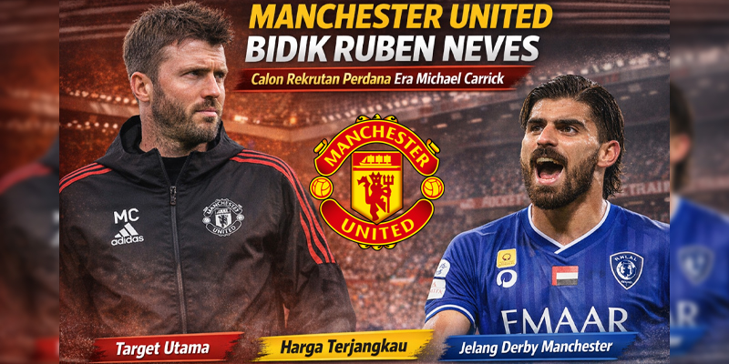 Manchester United Bidik Ruben Neves, Calon Rekrutan Perdana Era Michael Carrick