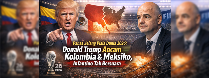 Panas Jelang Piala Dunia 2026: Donald Trump Ancam Kolombia & Meksiko, Infantino Tak Bersuara