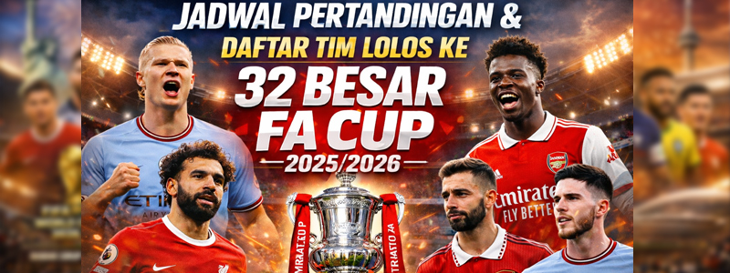FA Cup 2025/2026 langsung menyuguhkan drama sejak putaran ketiga (babak 64 besar). Sejumlah tim telah memastikan tiket ke babak 32 besar