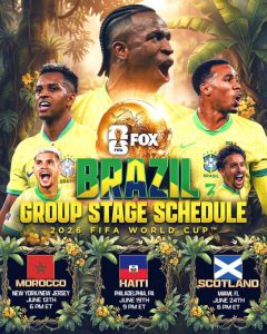 jadwal dan lawan brasil di piala dunia 2026