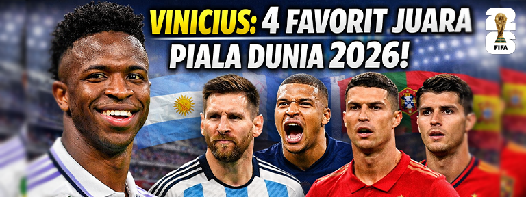 Vinicius Junior Ungkap 4 Favorit Juara Piala Dunia 2026, Brasil Tak Masuk Daftar