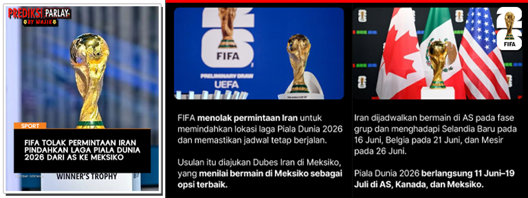 FIFA Tegaskan Piala Dunia 2026 Tetap Berjalan Meski Isu Iran