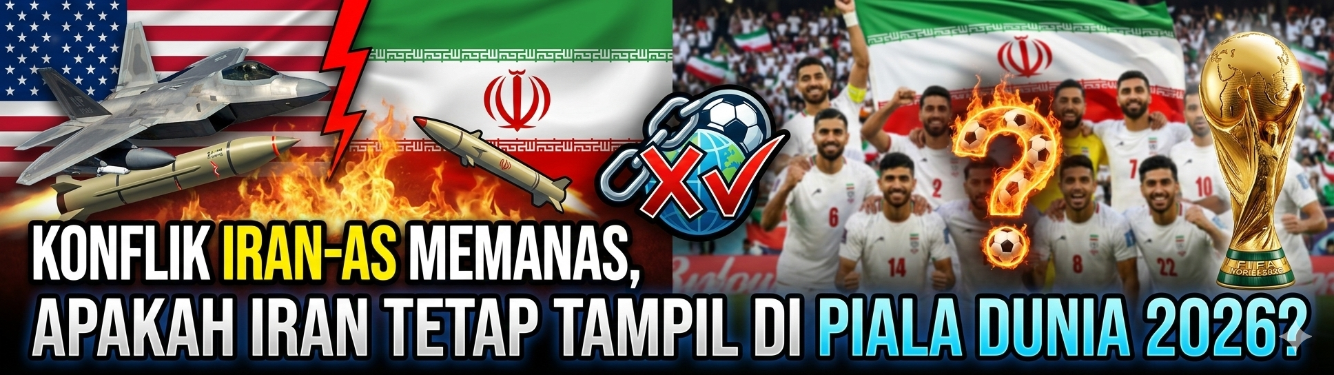 Konflik Iran–AS Memanas, Iran Tetap Tampil di Piala Dunia 2026?