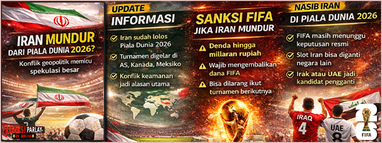 Iran Mundur dari Piala Dunia 2026? Ini Sanksi FIFA