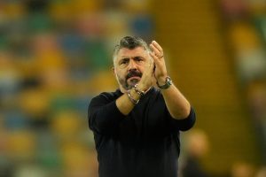 Pelatih Timnas Italia, Gennaro Gattuso usai laga melawan Israel di Kualifikasi Piala Dunia 2026. (c) AP Photo/Luca Bruno