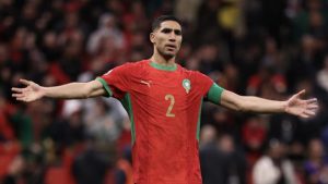 Pemain Mesir, Achraf Hakimi. 