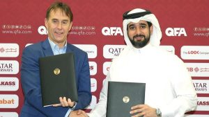 Julen Lopetegui diumumkan sebagai pelatih baru Timnas Qatar, Kamis (1/5/2025).