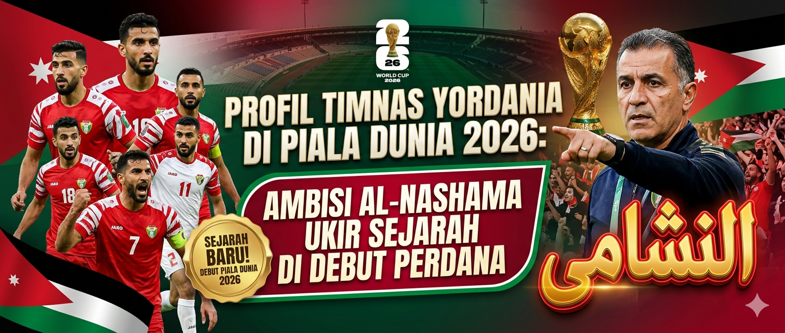 Profil Timnas Yordania di Piala Dunia 2026: Ambisi Al-Nashama Ukir Sejarah di Debut Perdana