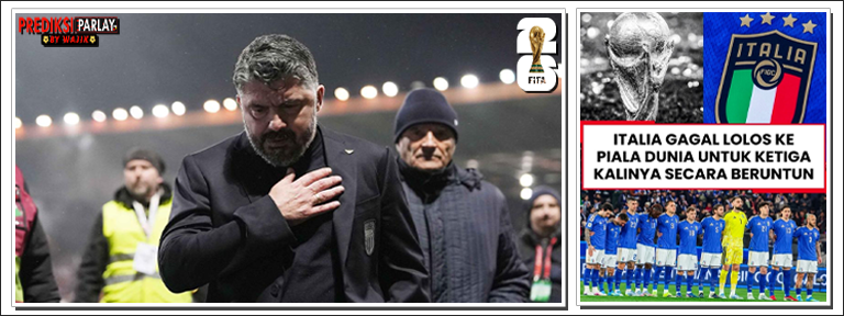 Italia Gagal ke Piala Dunia 2026, Gattuso Mundur dan Buffon Ikut Pergi?