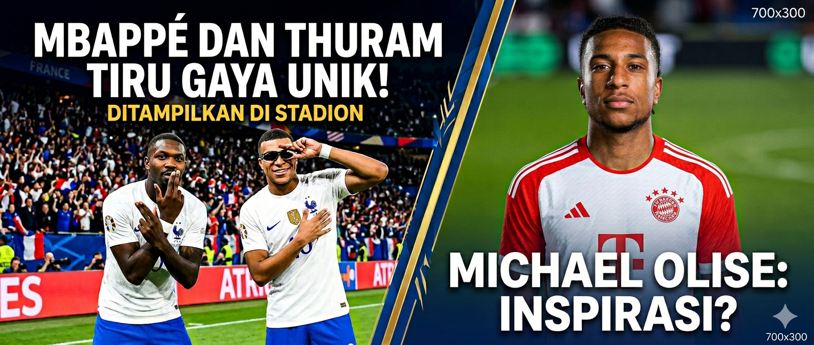 Mbappé dan Thuram Tiru Gaya Unik Michael Olise