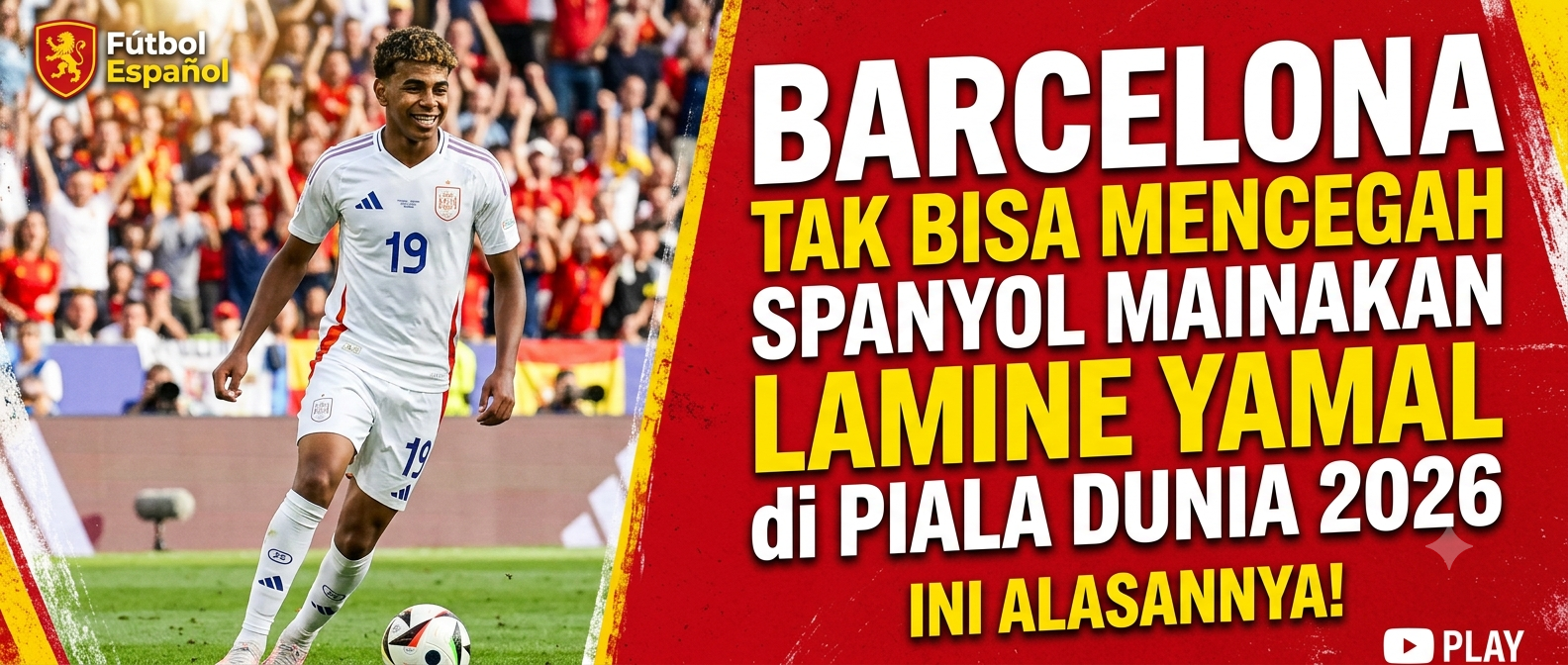 Barcelona Tak Bisa Mencegah Spanyol Mainkan Lamine Yamal di Piala Dunia 2026, Ini Alasannya