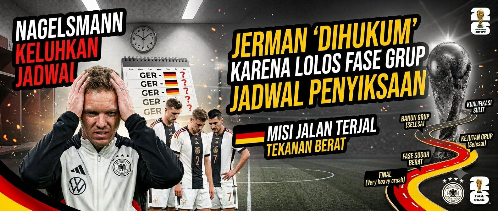 Julian Nagelsmann Kritik Jadwal Piala Dunia 2026, Jerman Merasa Dirugikan Meski Juara Grup