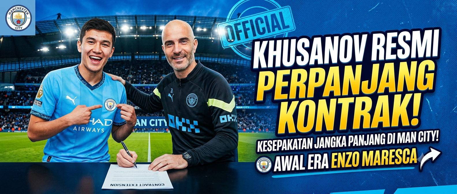 Manchester City memperpanjang kontrak Abdukodir Khusanov dengan kesepakatan jangka panjang seiring dimulainya era Enzo Maresca
