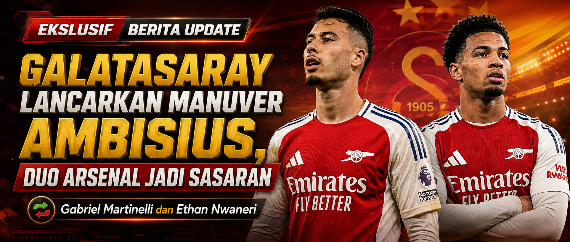 galatasary incar 2 pemain arsenal